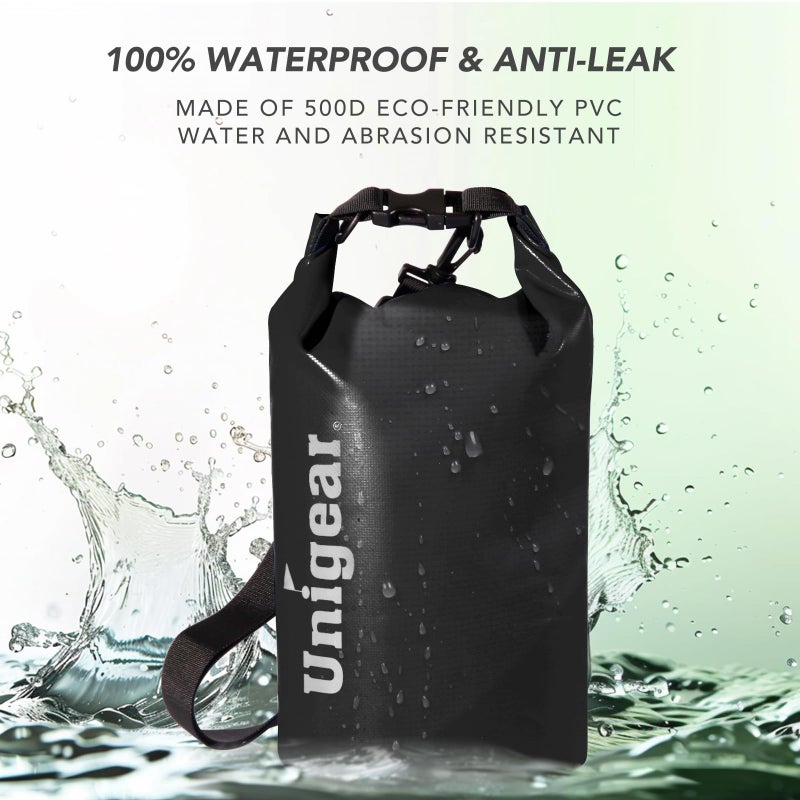 Unigear Dry Bag Waterproof, Floating and Lightweight Bags for Kayaking, Boating, Fishing, Swimming and Camping with Waterproof Phone Case - Image 2